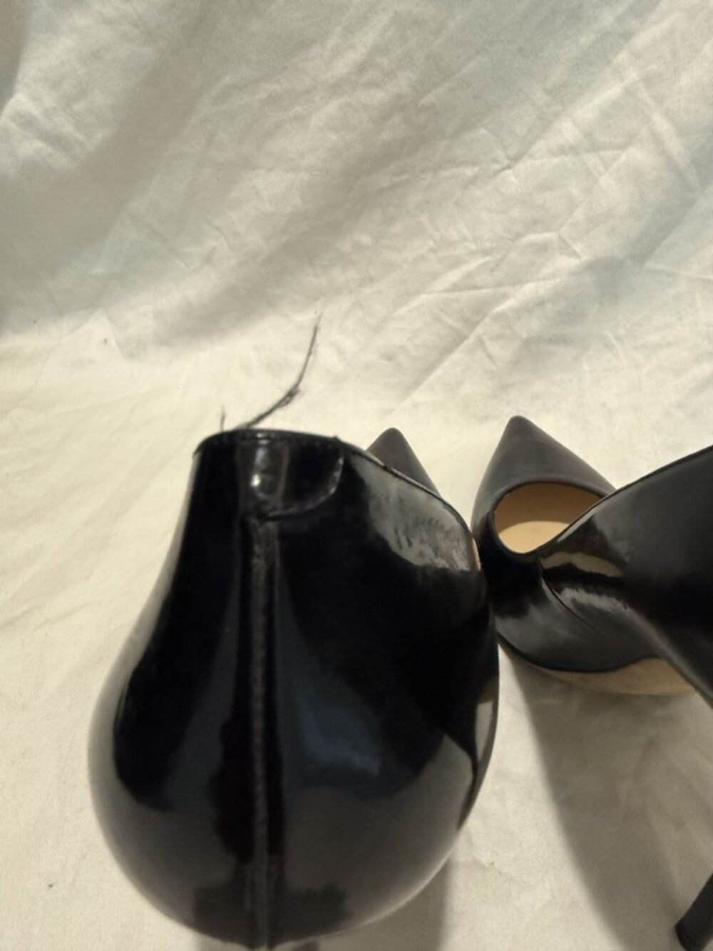 Jimmy Choo Anouk 120 Black Patent Pointed Toe Stiletto Pump EU 40 Italy - Picture 8 of 9